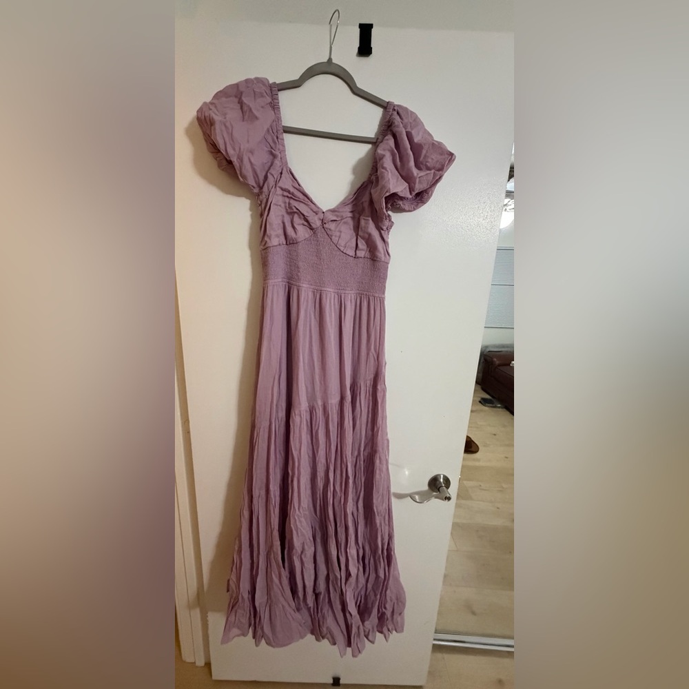 Free People Sun-drenched (lilac) Maxi Dress *BRAND NEW WITH TAGS *